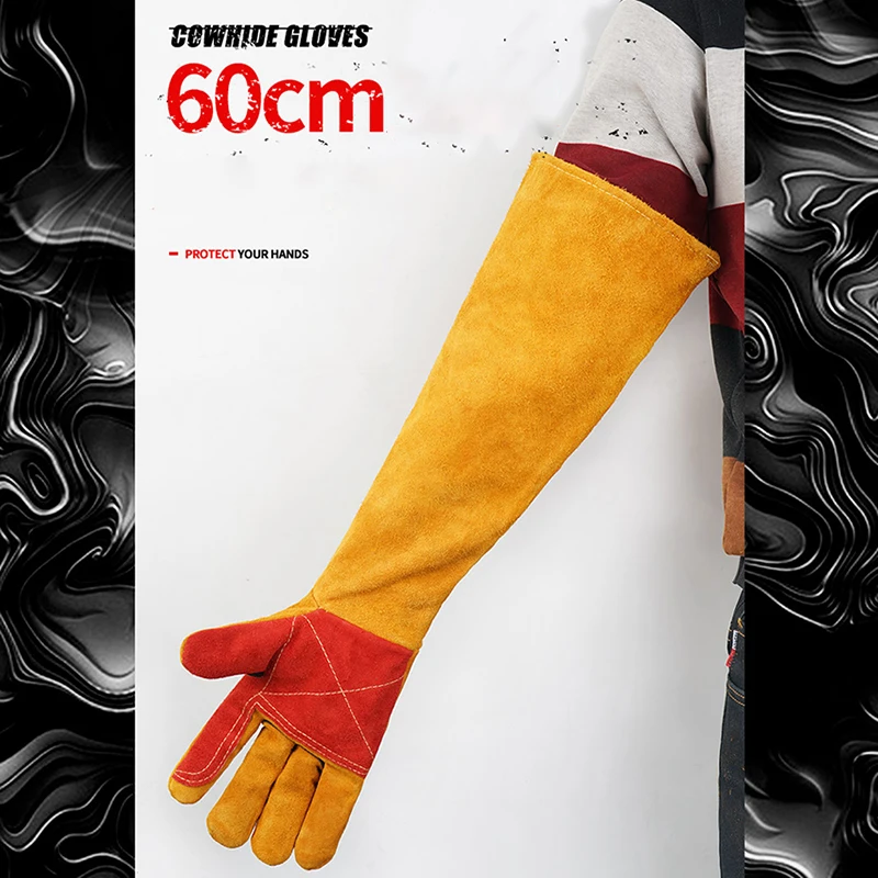 Sarung tangan las kulit lengan - Heat Resistant Glove ulasan dan harga