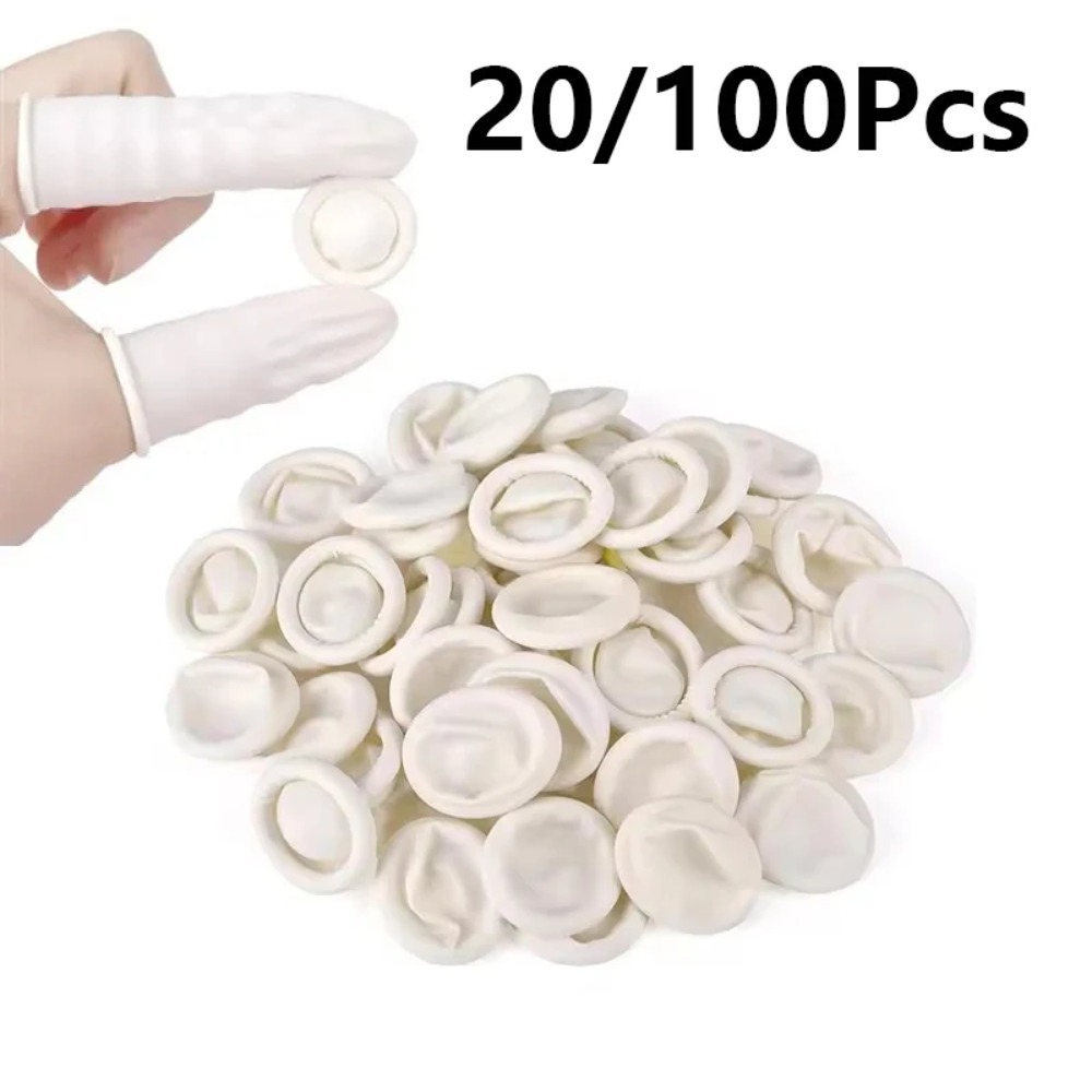 20 Buah/100 Buah Sarung Jari K - Latex Disposable Glove ulasan dan harga