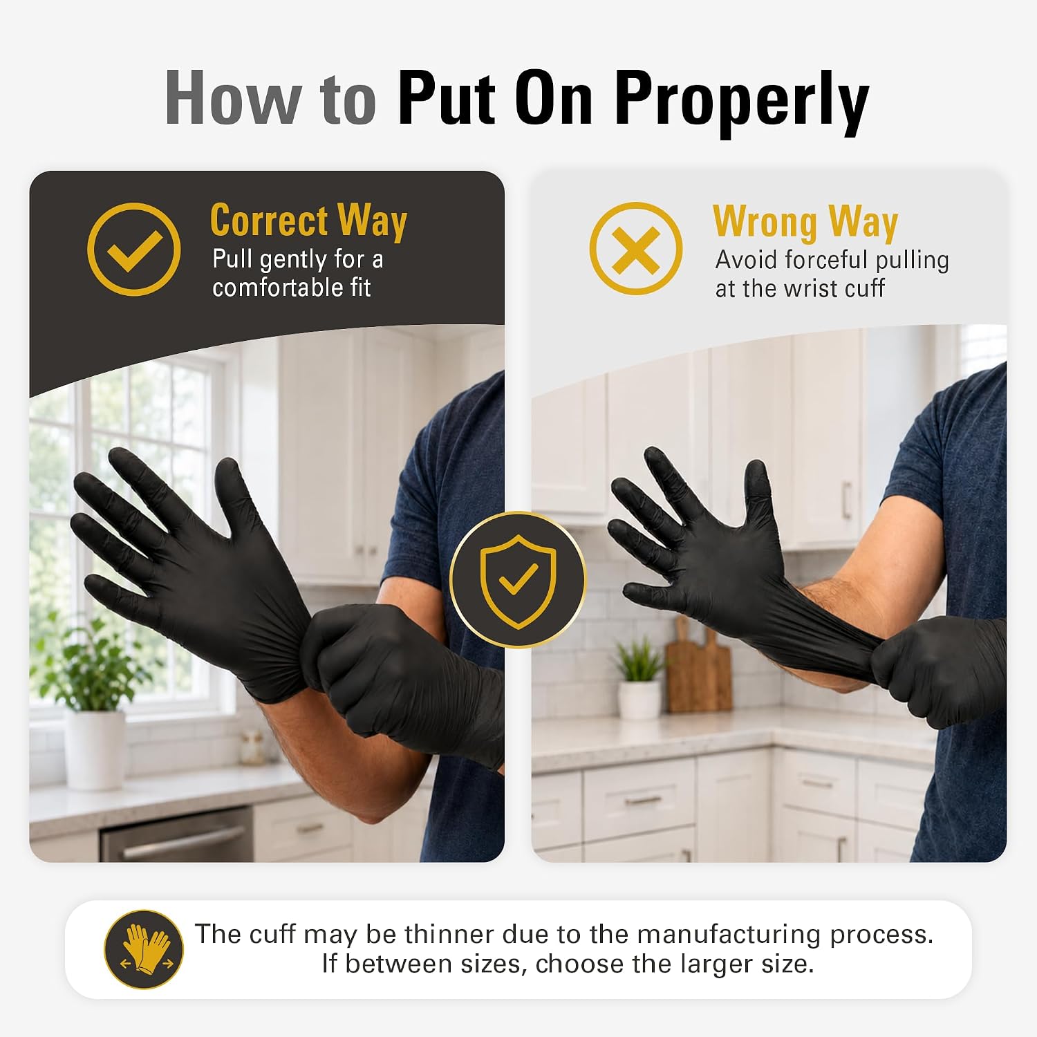 Sarung Tangan Vinyl Hitam Seka - Latex Disposable Glove ulasan dan harga